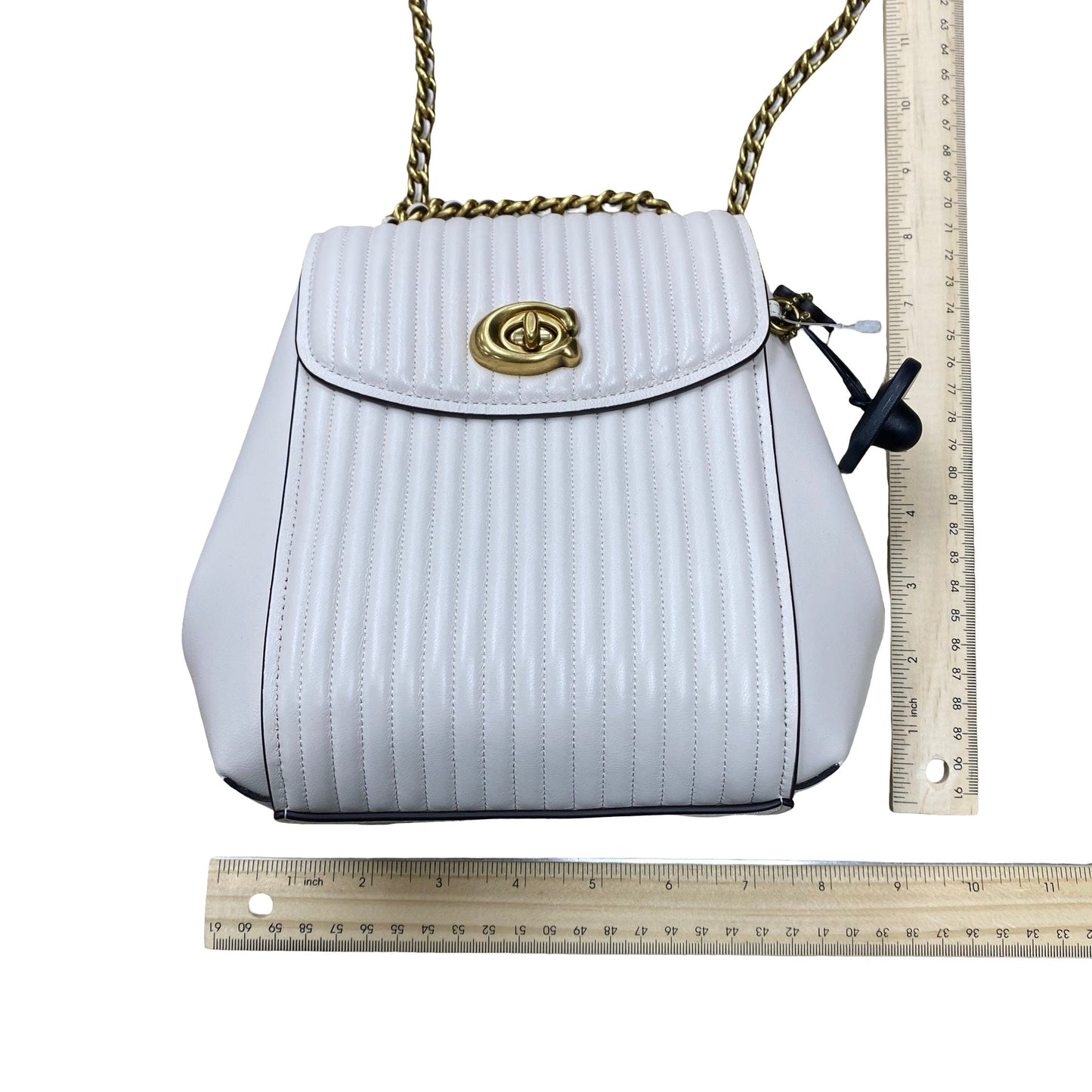Backpack Designer By Coach In Cream, Size:Small