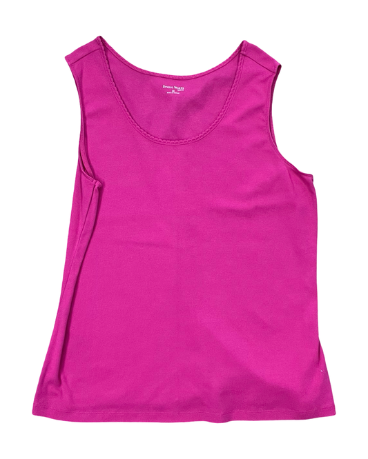 Top Sleeveless Basic By Studio Works In Pink, Size:2X