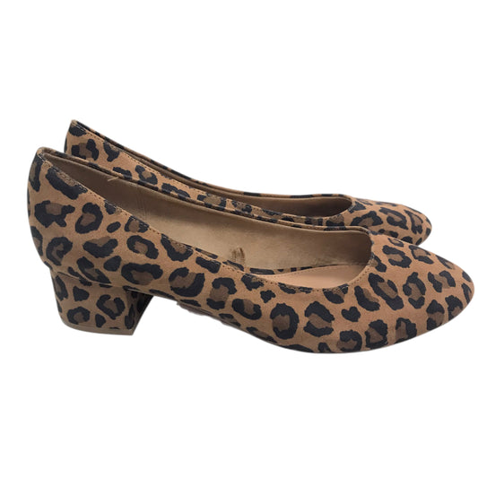 Shoes Heels Block By Old Navy In Animal Print, Size:8.5