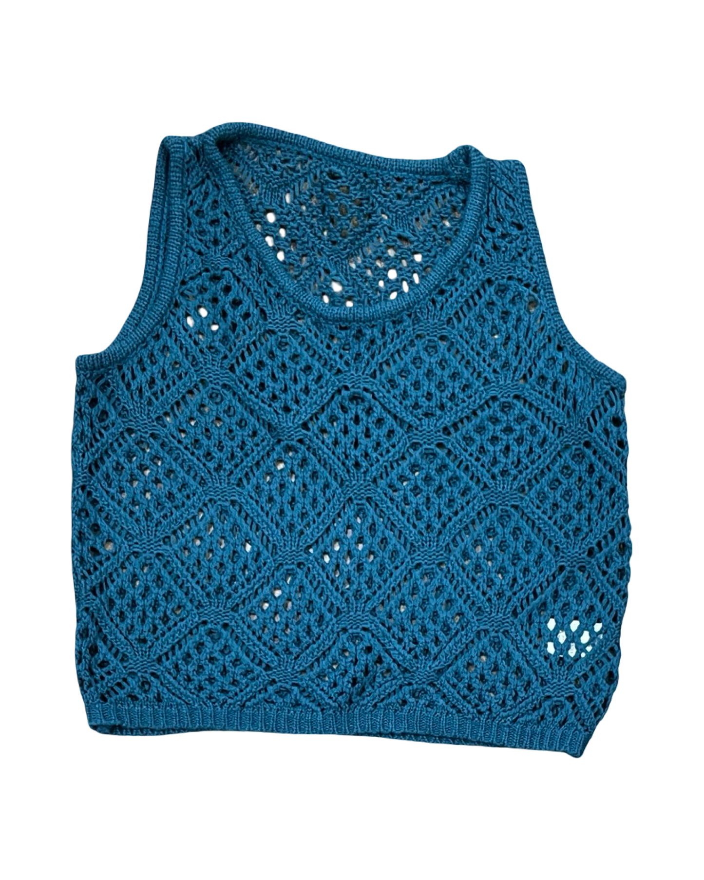 Vest Sweater By Clothes Mentor In Teal, Size:M