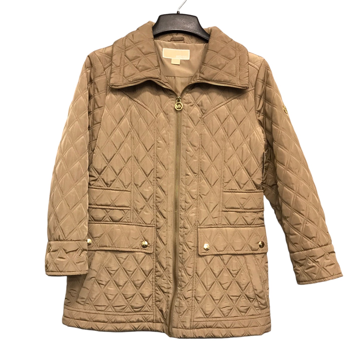 Jacket Puffer & Quilted By Michael By Michael Kors In Tan, Size:M