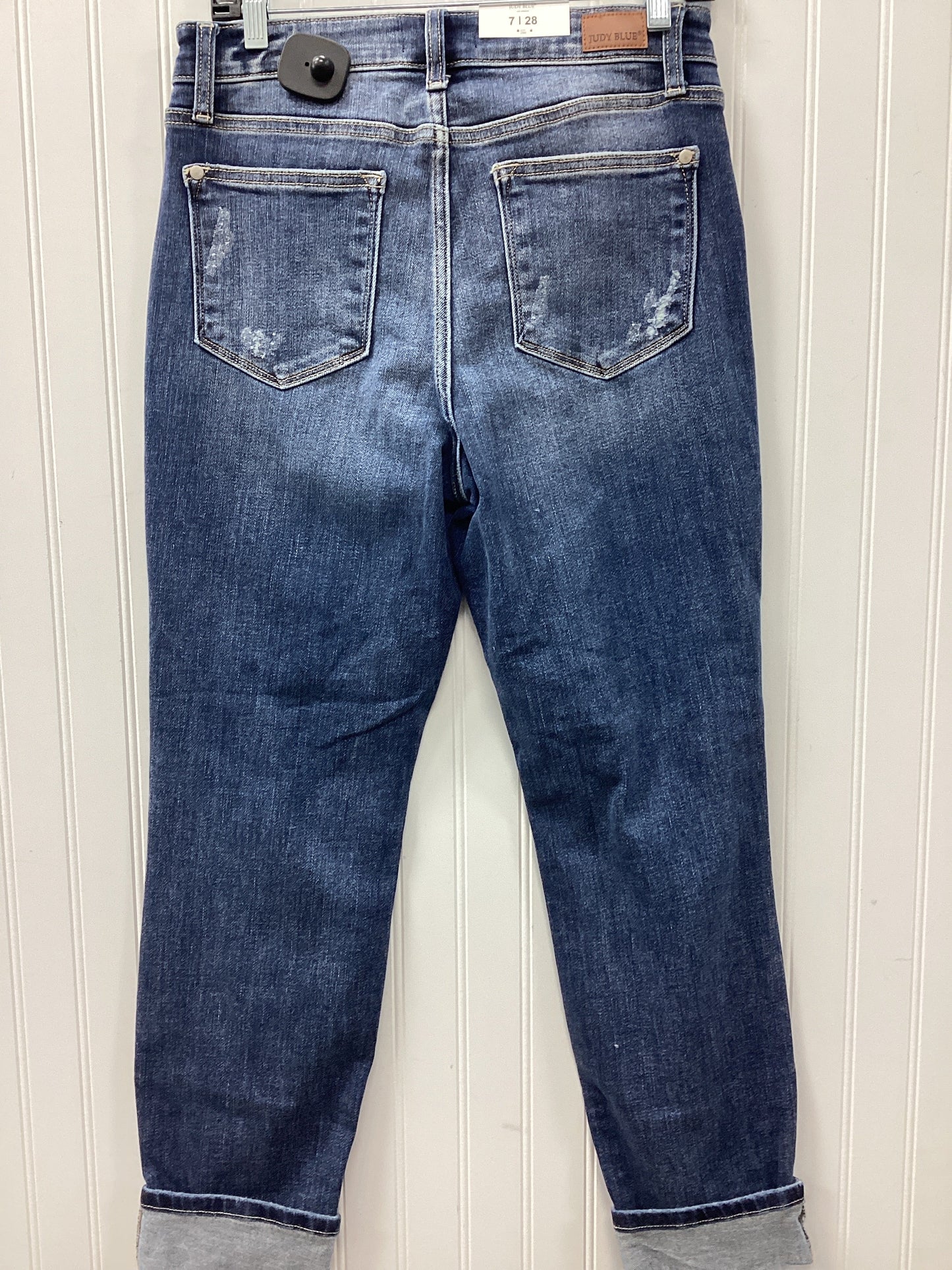 Jeans Boyfriend By Judy Blue In Blue Denim, Size:6