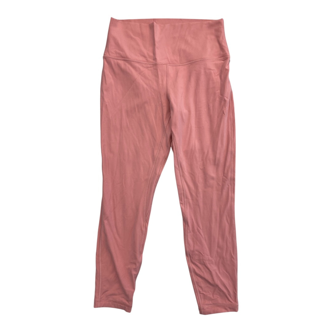 Athletic Leggings By Lululemon In Pink, Size:10