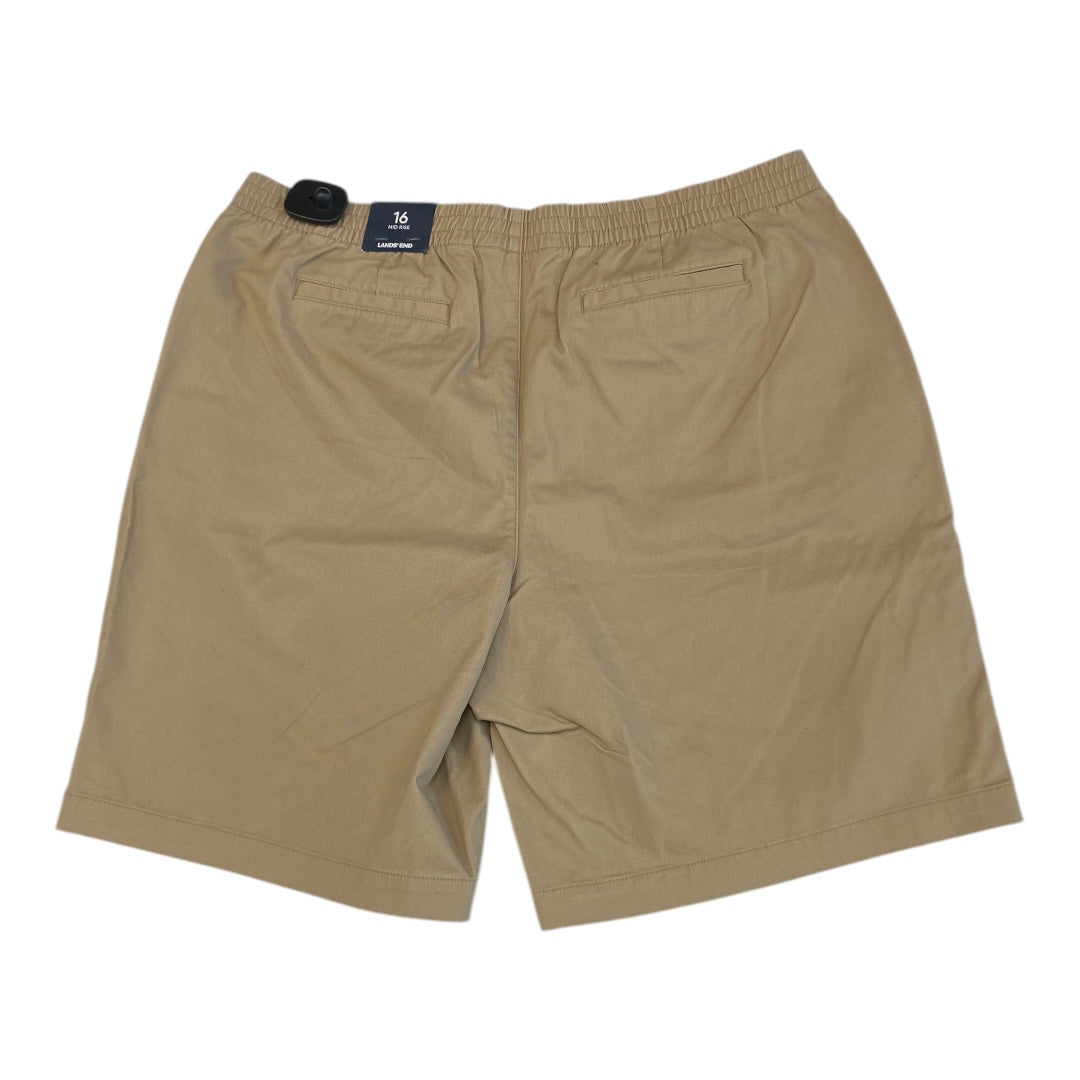 Shorts By Lands End In Tan, Size:16