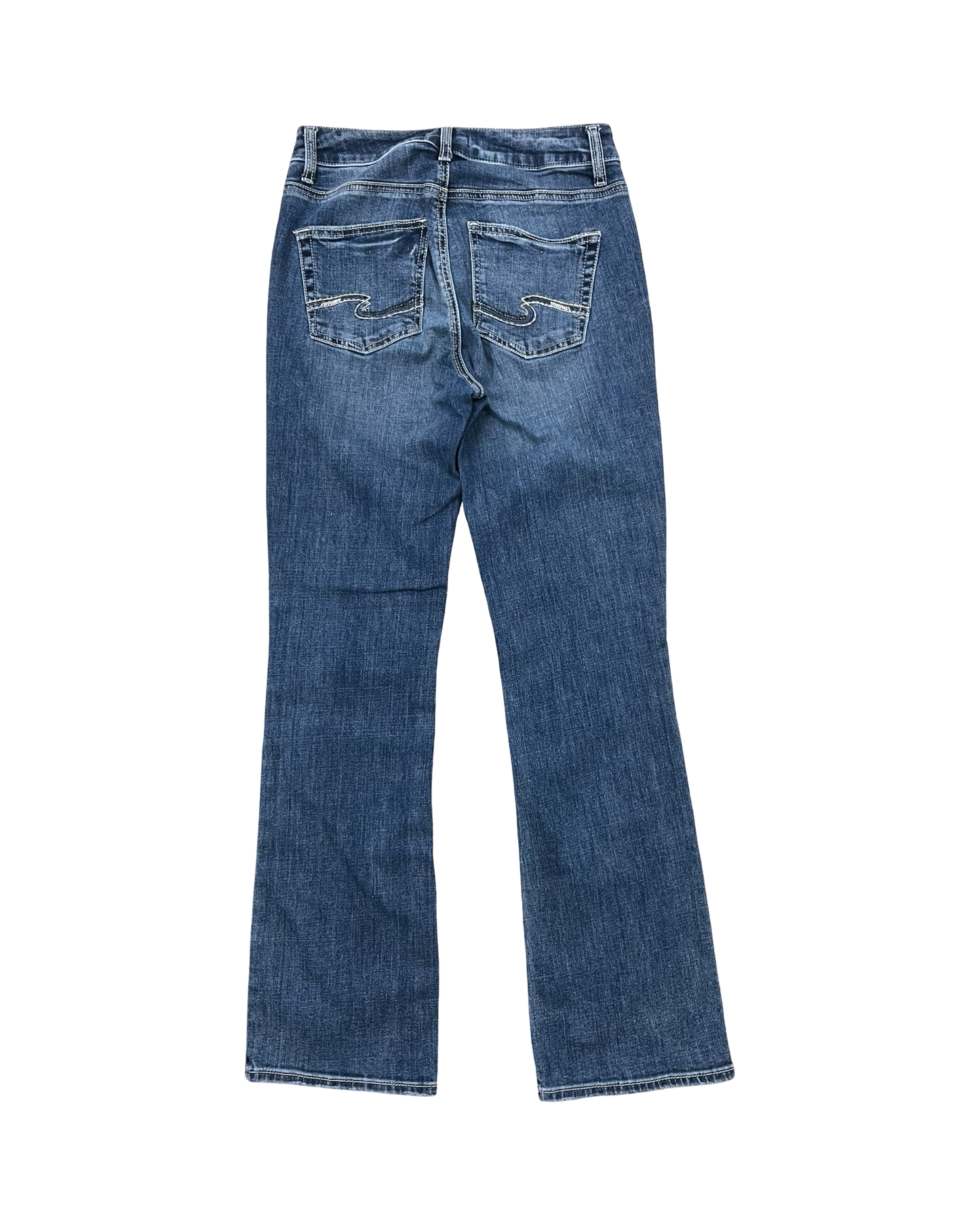 Jeans Boot Cut By Silver In Blue Denim, Size:2