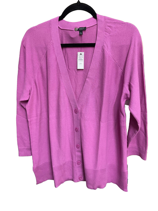 Cardigan By Talbots In Pink, Size:2X