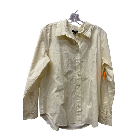 Blouse Ls By Ann Taylor In Yellow, Size:M