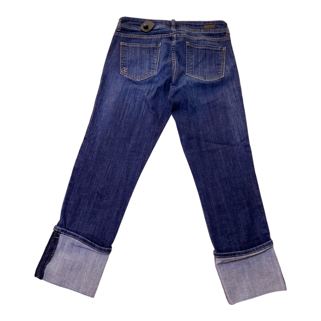 Jeans Cropped By Kut In Blue Denim, Size:6