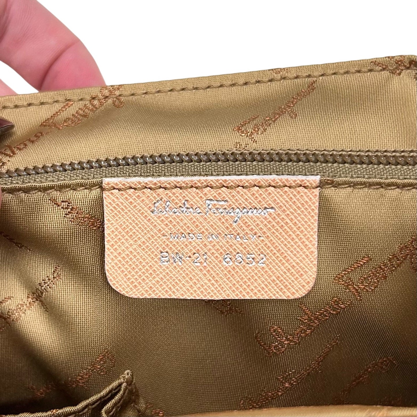 Handbag Luxury Designer By Ferragamo, Size: Small