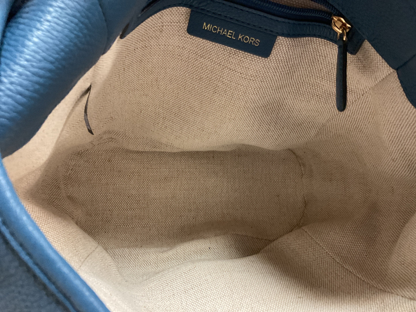 Handbag Designer By Michael Kors In Blue, Size:Medium