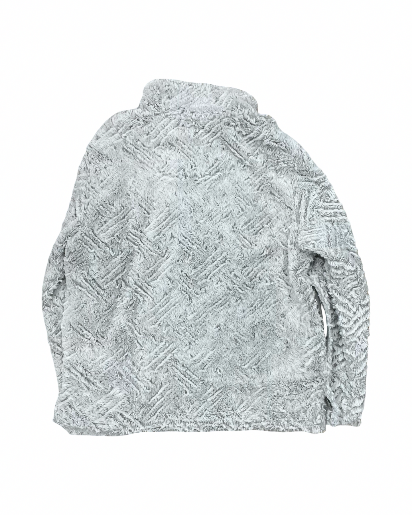 Sweatshirt Collar By Clothes Mentor In Grey, Size:L