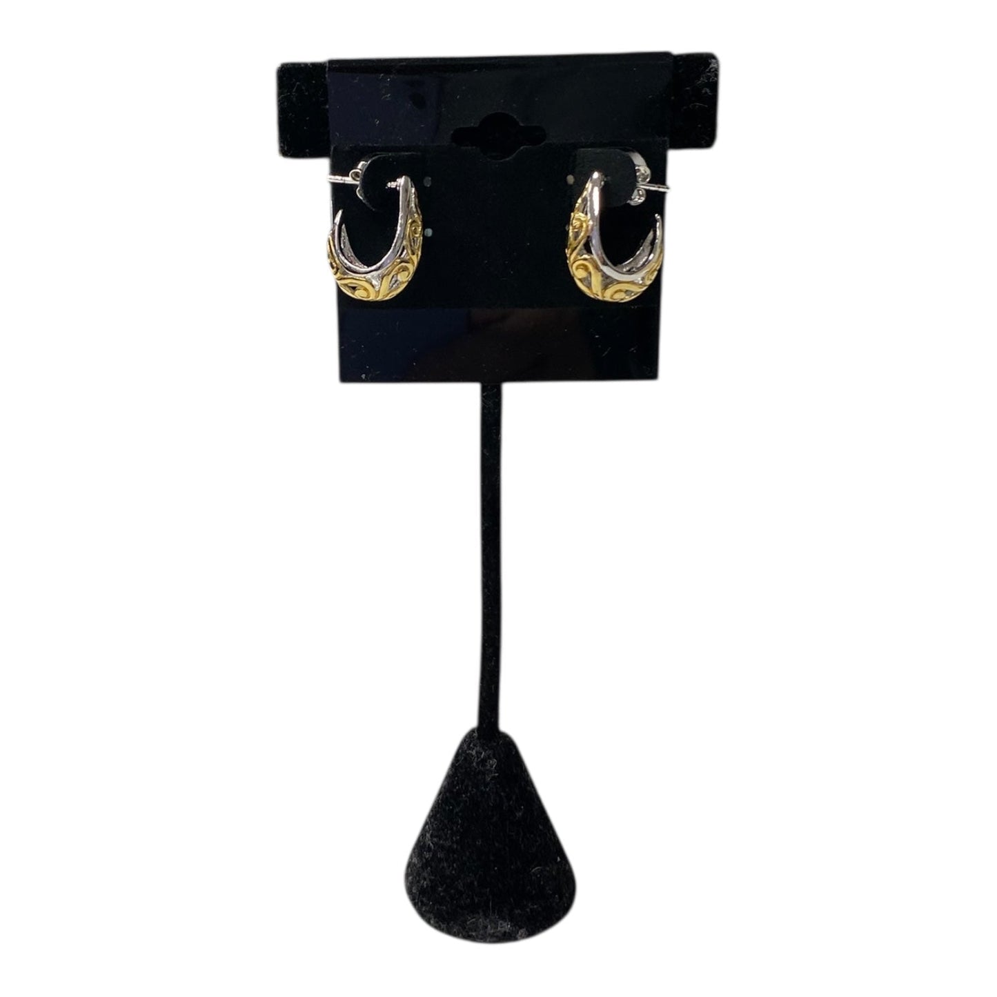 Earrings Hoop  In Gold & Silver