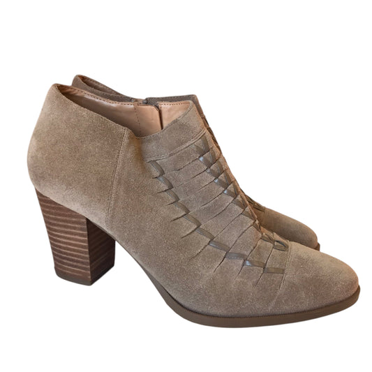 Boots Ankle Heels By Franco Sarto In Tan, Size:9