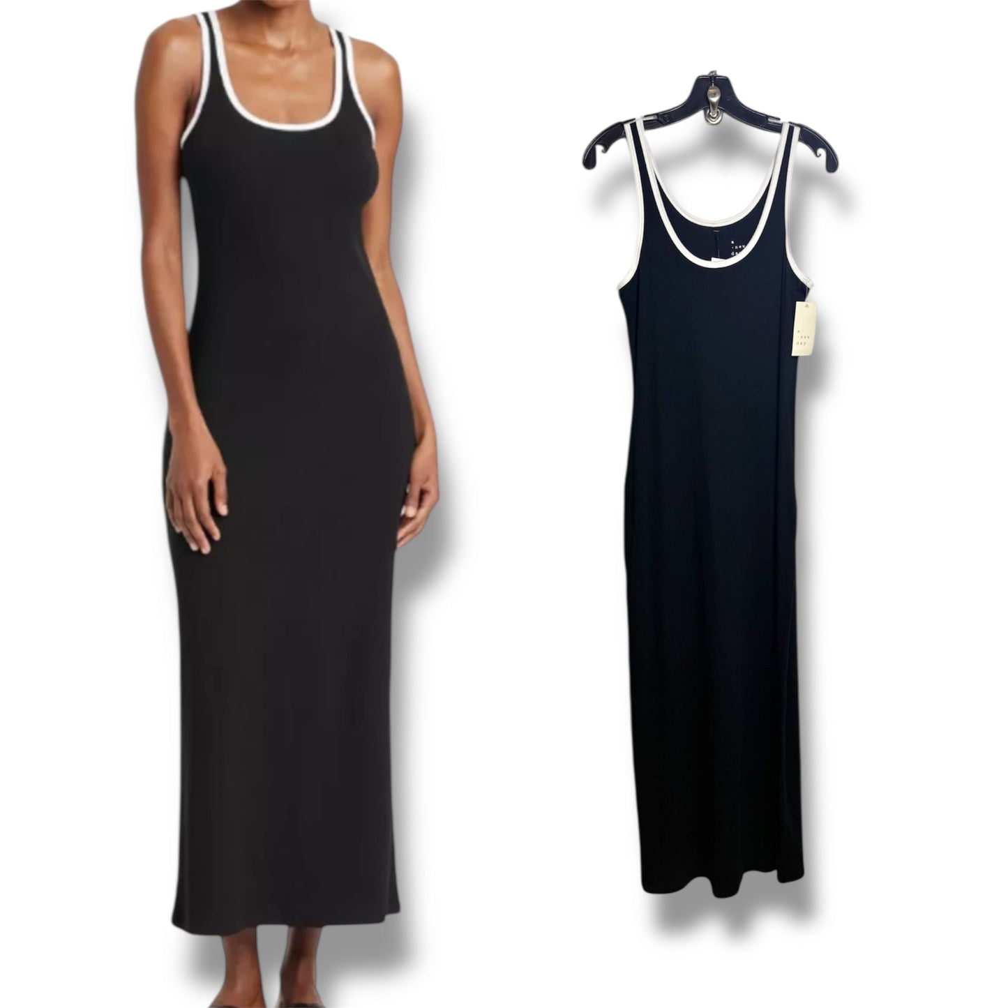 Dress Casual Maxi By A New Day In Black, Size: S