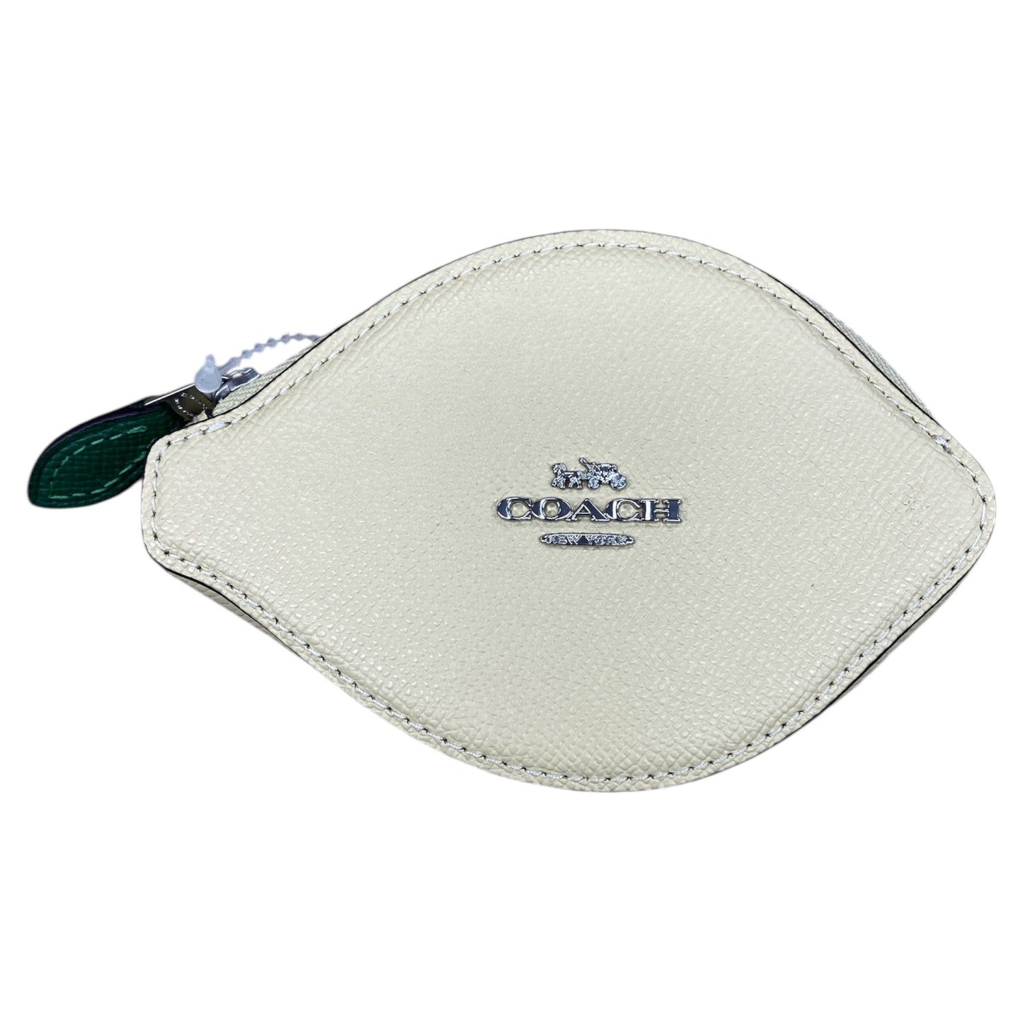 Coin Purse Designer By Coach In Beige, Size:Small