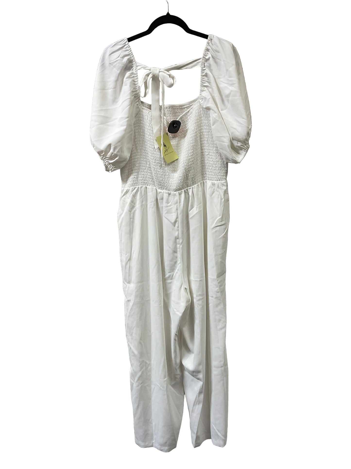 Jumpsuit By Clothes Mentor In White, Size:Xl