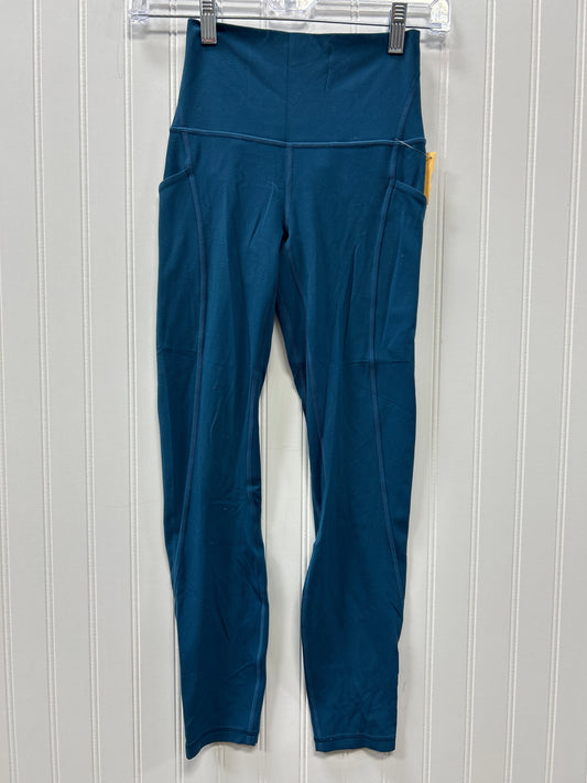 Athletic Leggings By Lululemon In Blue, Size:2