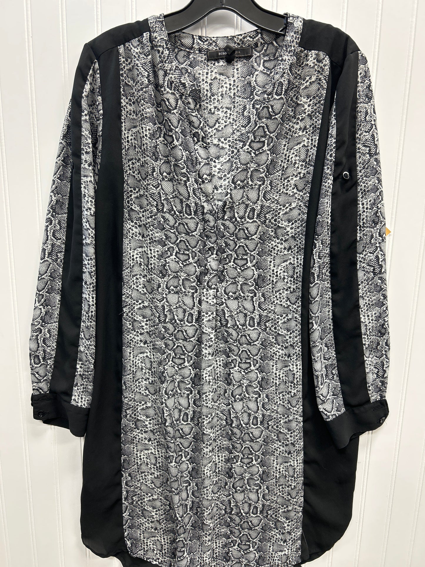 Dress Casual Midi By Bcbgmaxazria In Grey, Size:M