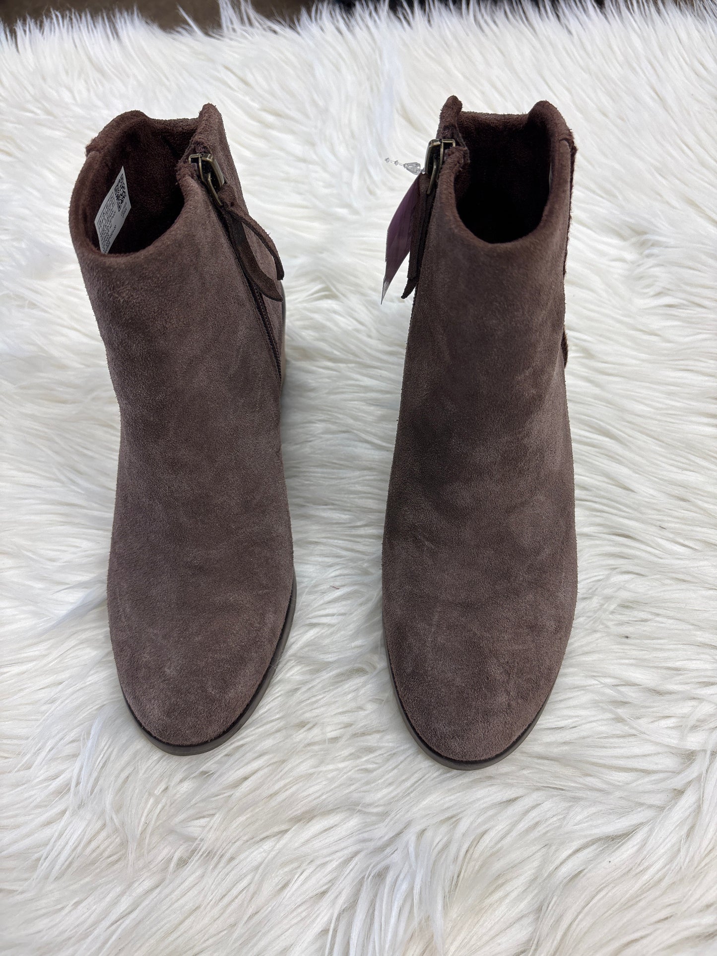 Boots Ankle Heels By Toms In Brown, Size:7