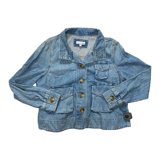 Jacket Denim By Loft In Blue Denim, Size:L
