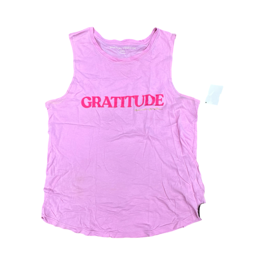 Athletic Tank Top By Spiritual Gangster In Pink, Size:Xs