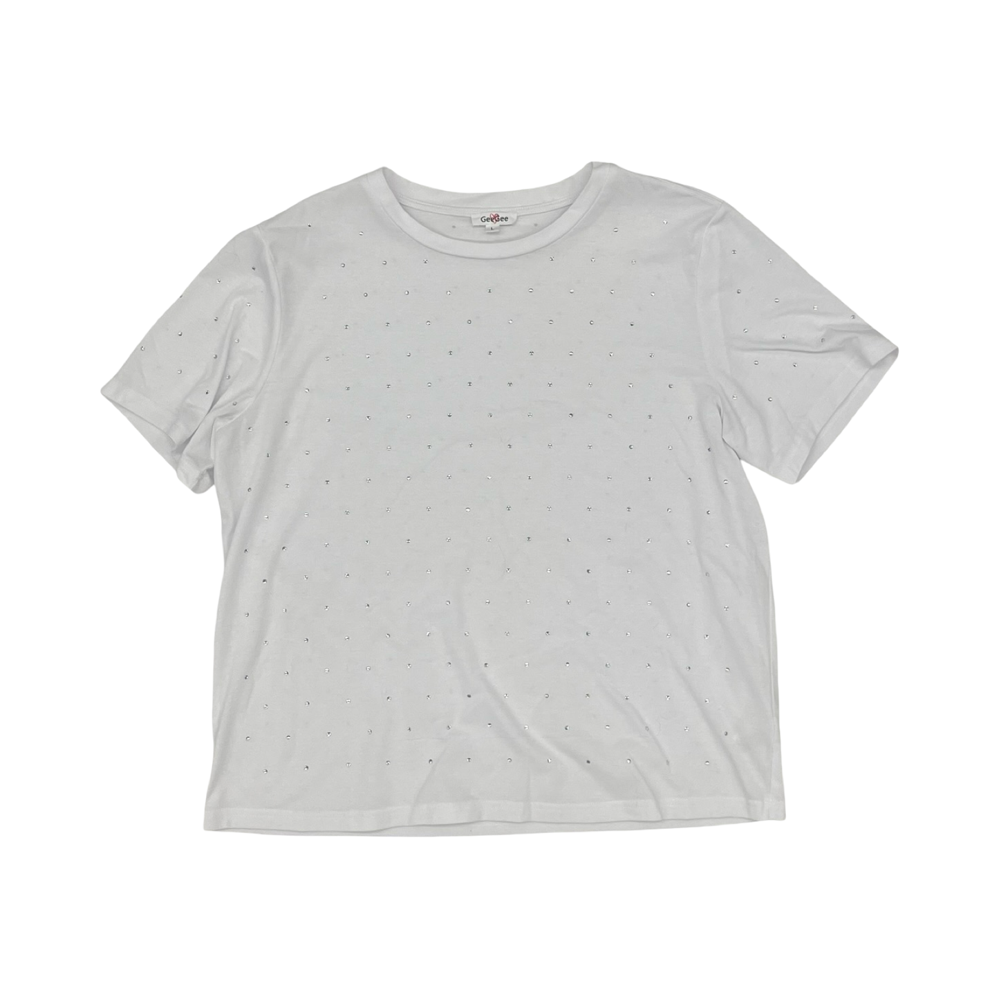Top Ss By Geegee In White, Size:L