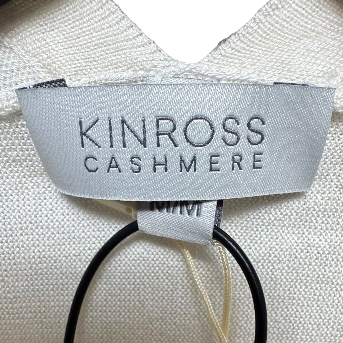 Silk-Cashmere Sweater Cardigan By Kinross In Ivory, Size: M