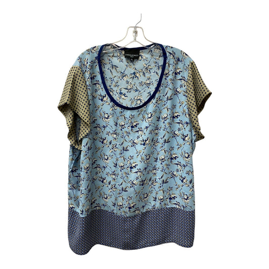 Top Ss By Cynthia Rowley In Blue, Size:2X