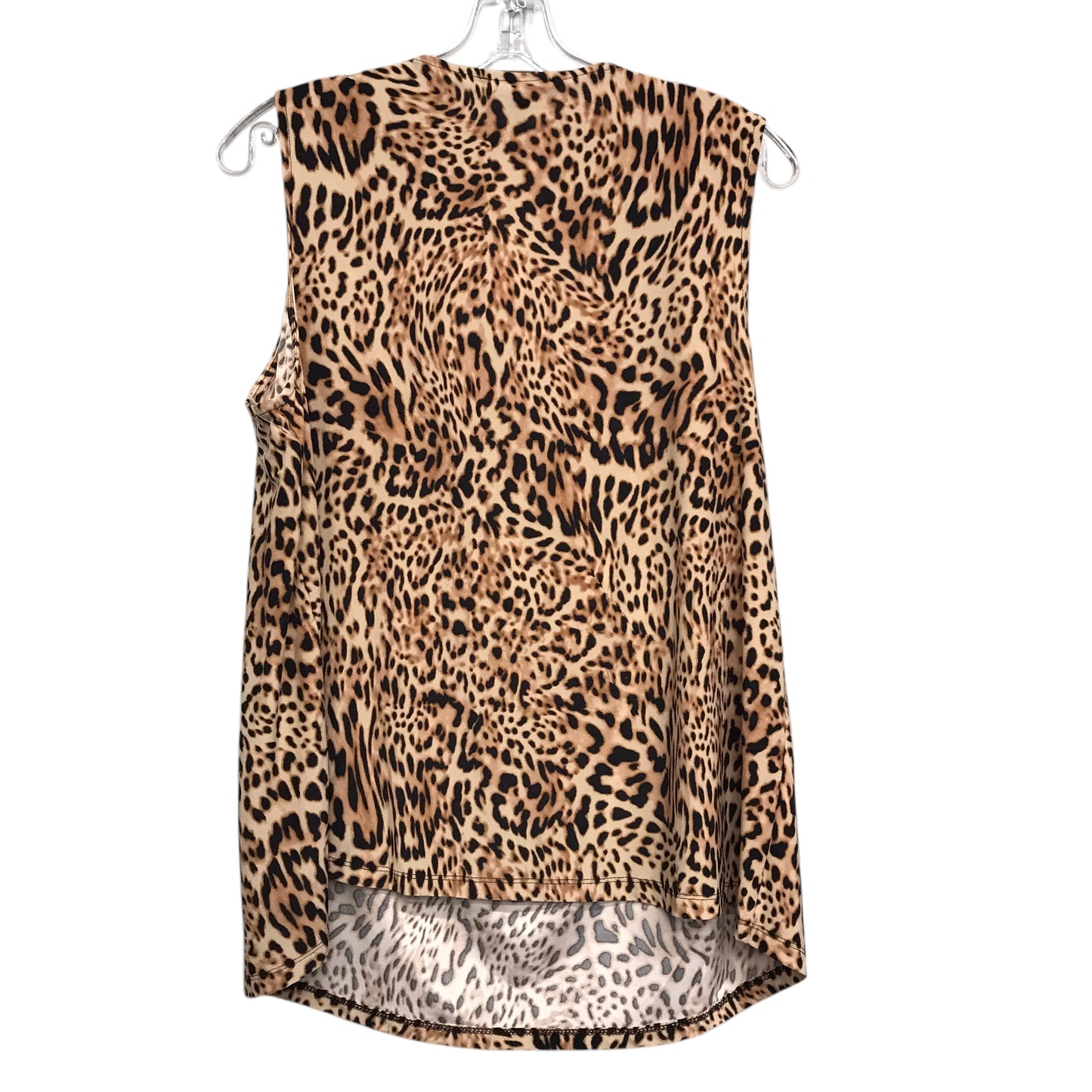 Top Sleeveless By Inc In Animal Print, Size:1X