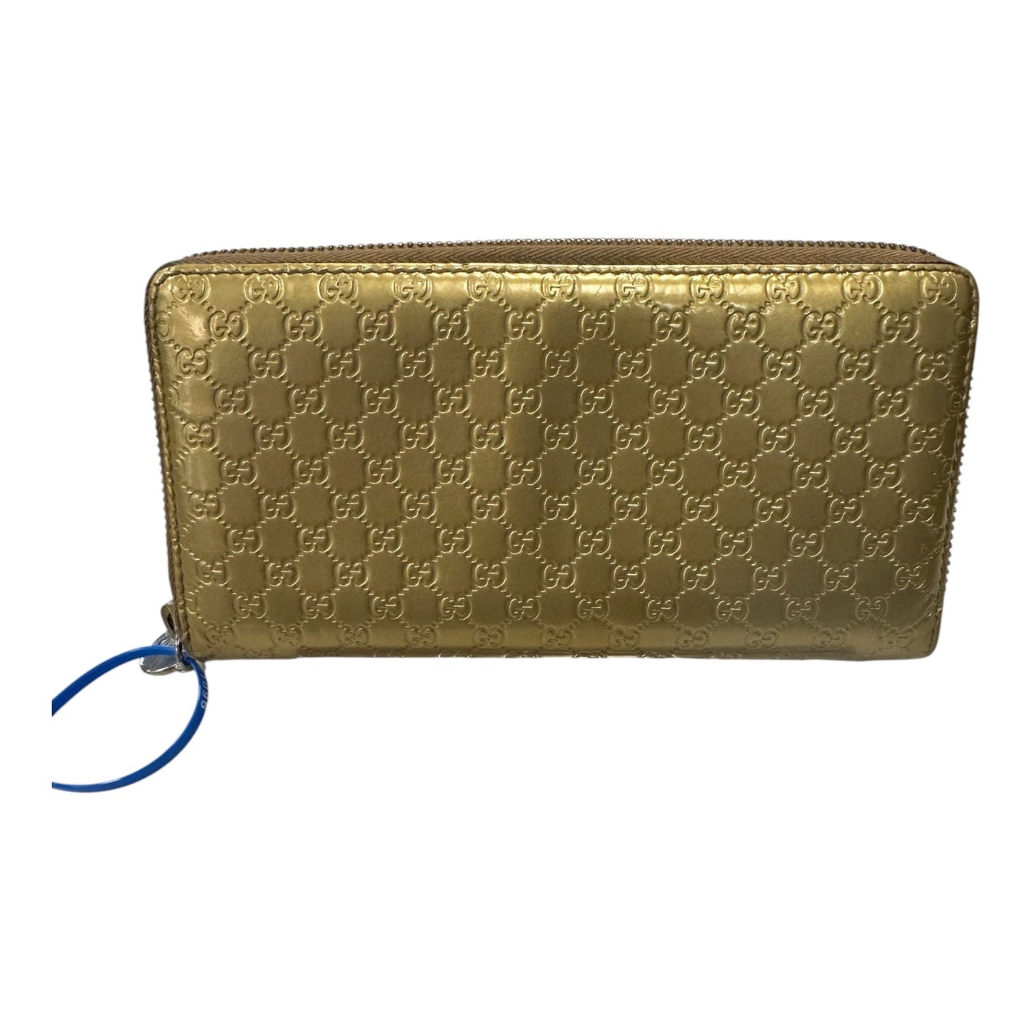 Wallet Luxury Designer By Gucci In Gold, Size:Medium