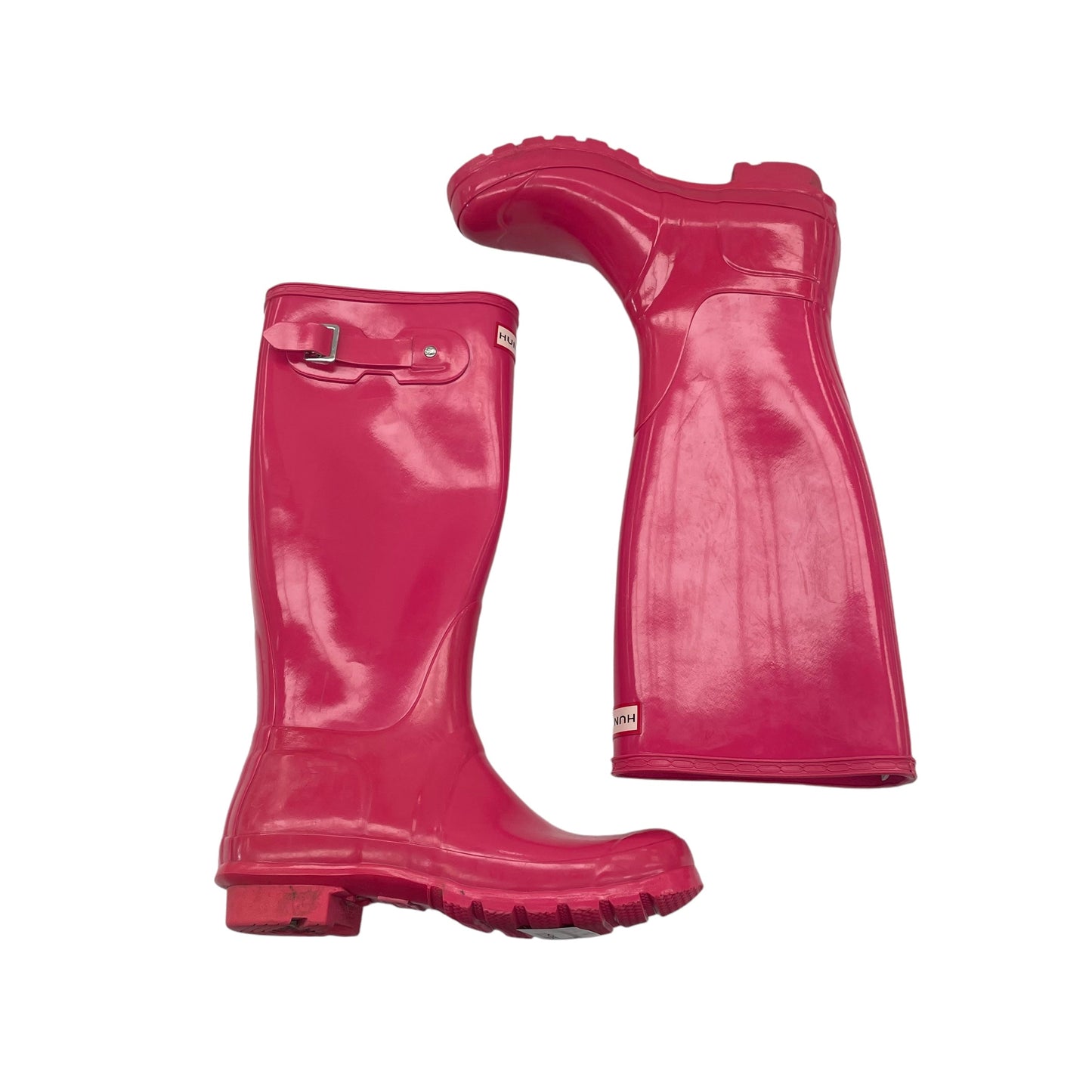 Boots Rain By Hunter In Pink, Size:7