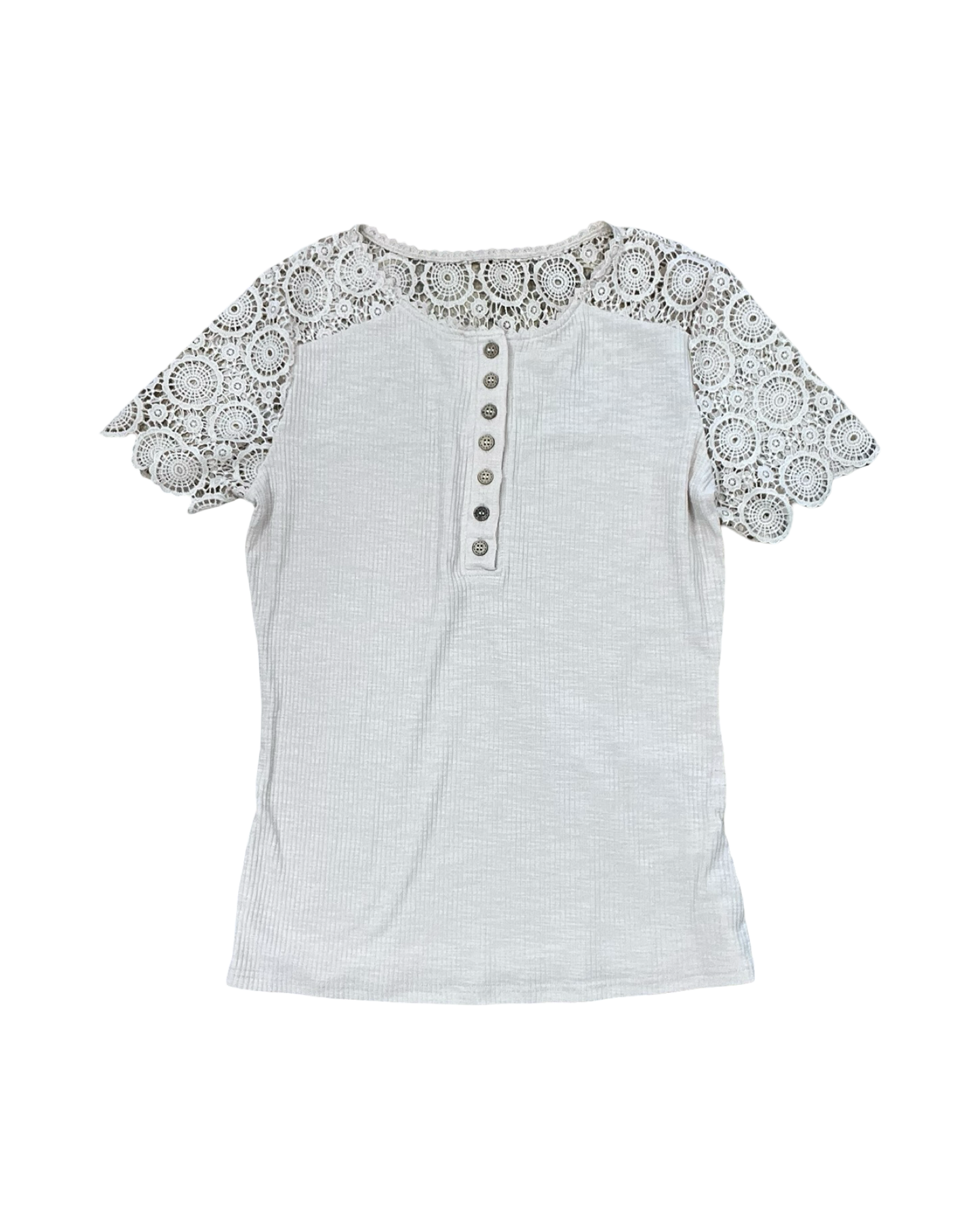 Top Ss By Clothes Mentor In Beige, Size:L