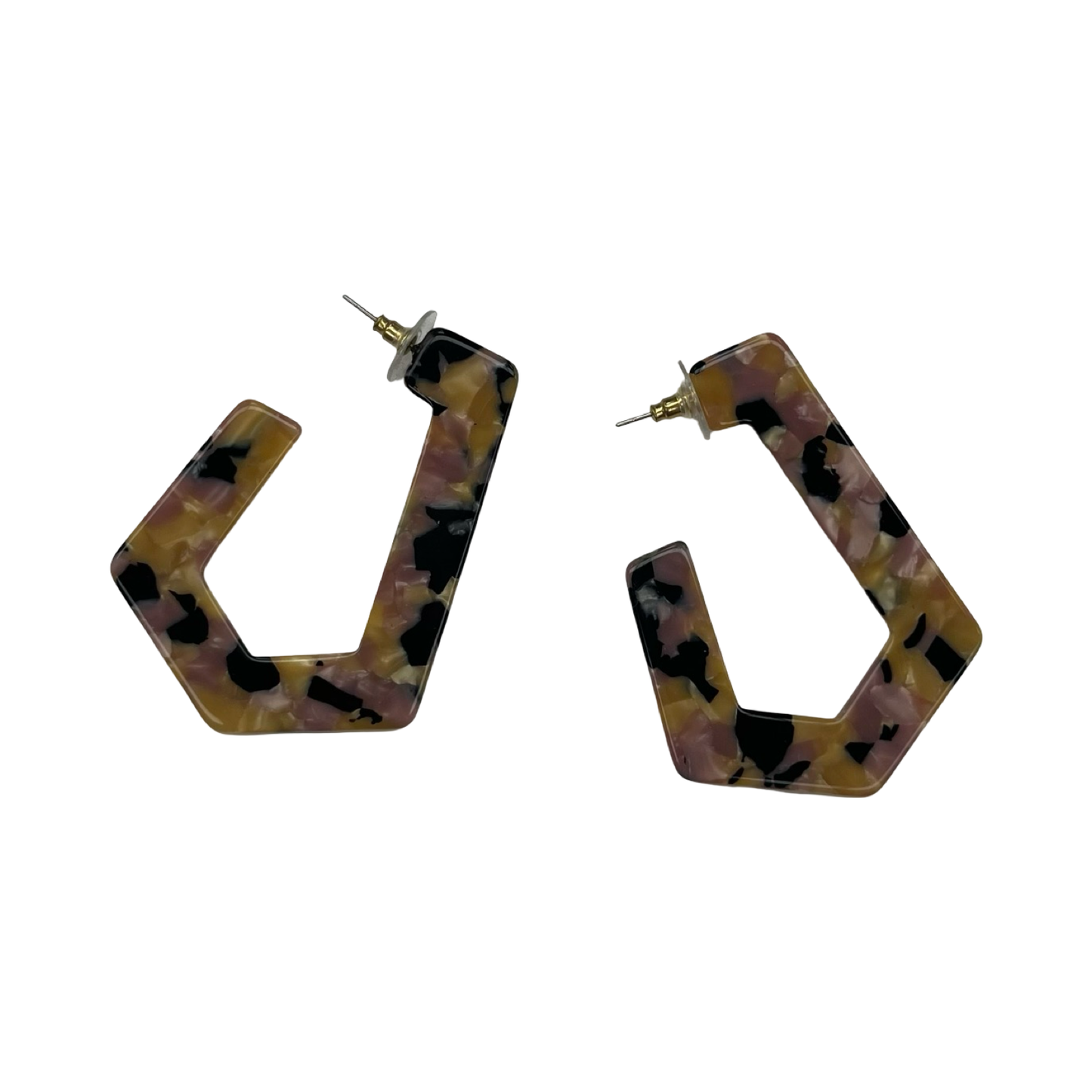Earrings Dangle/Drop By Clothes Mentor In Black & Gold