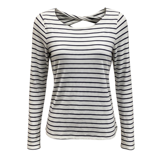 Top Long Sleeve Designer By Lilly Pulitzer In Striped Pattern, Size: L