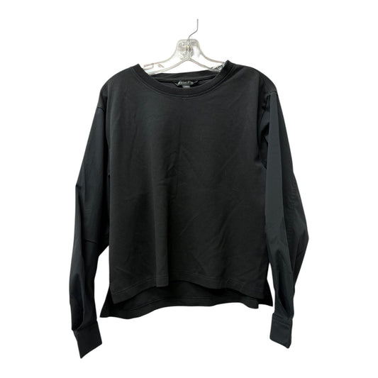 Athletic Top Ls Crewneck By Athleta In Black, Size:L