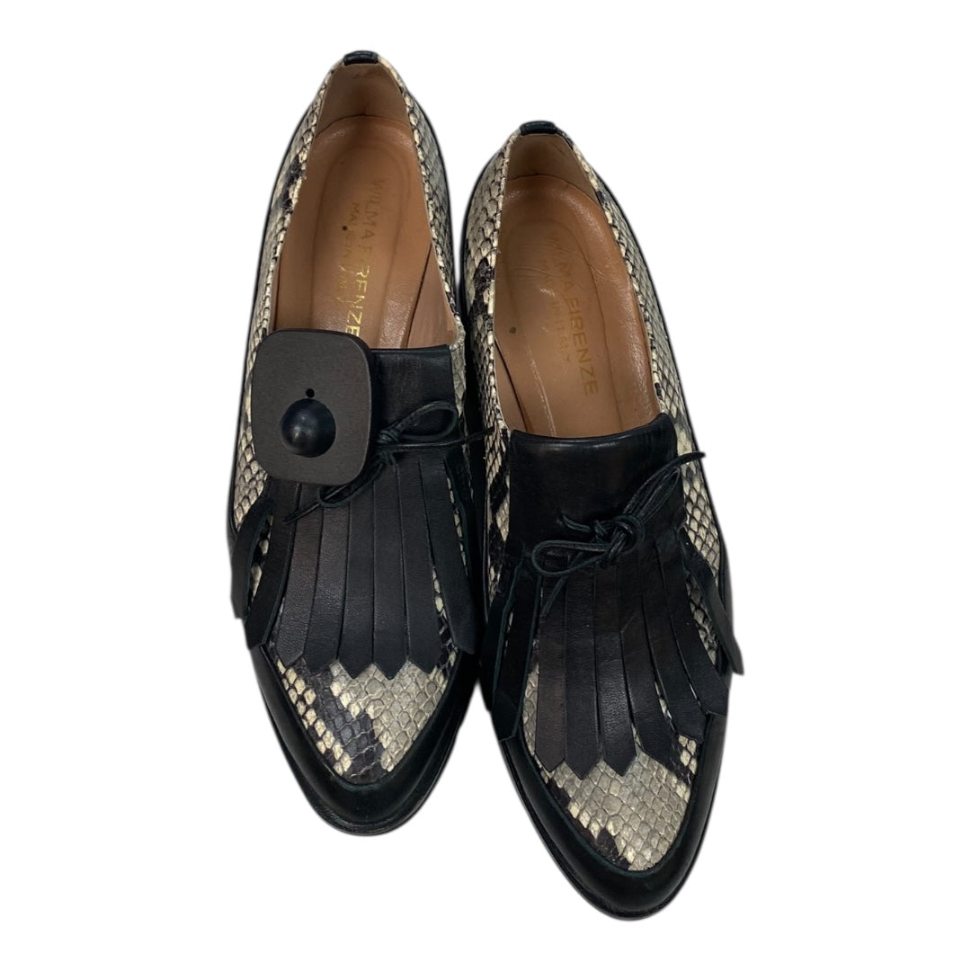 Shoes Flats By Cmc In Snakeskin Print, Size:5.5