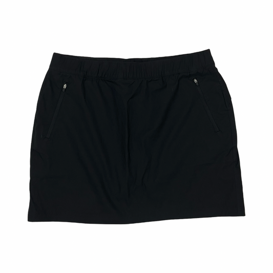 Skort By Eddie Bauer In Black, Size:16