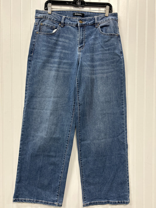 Jeans Wide Leg By D Jeans In Blue Denim, Size:12