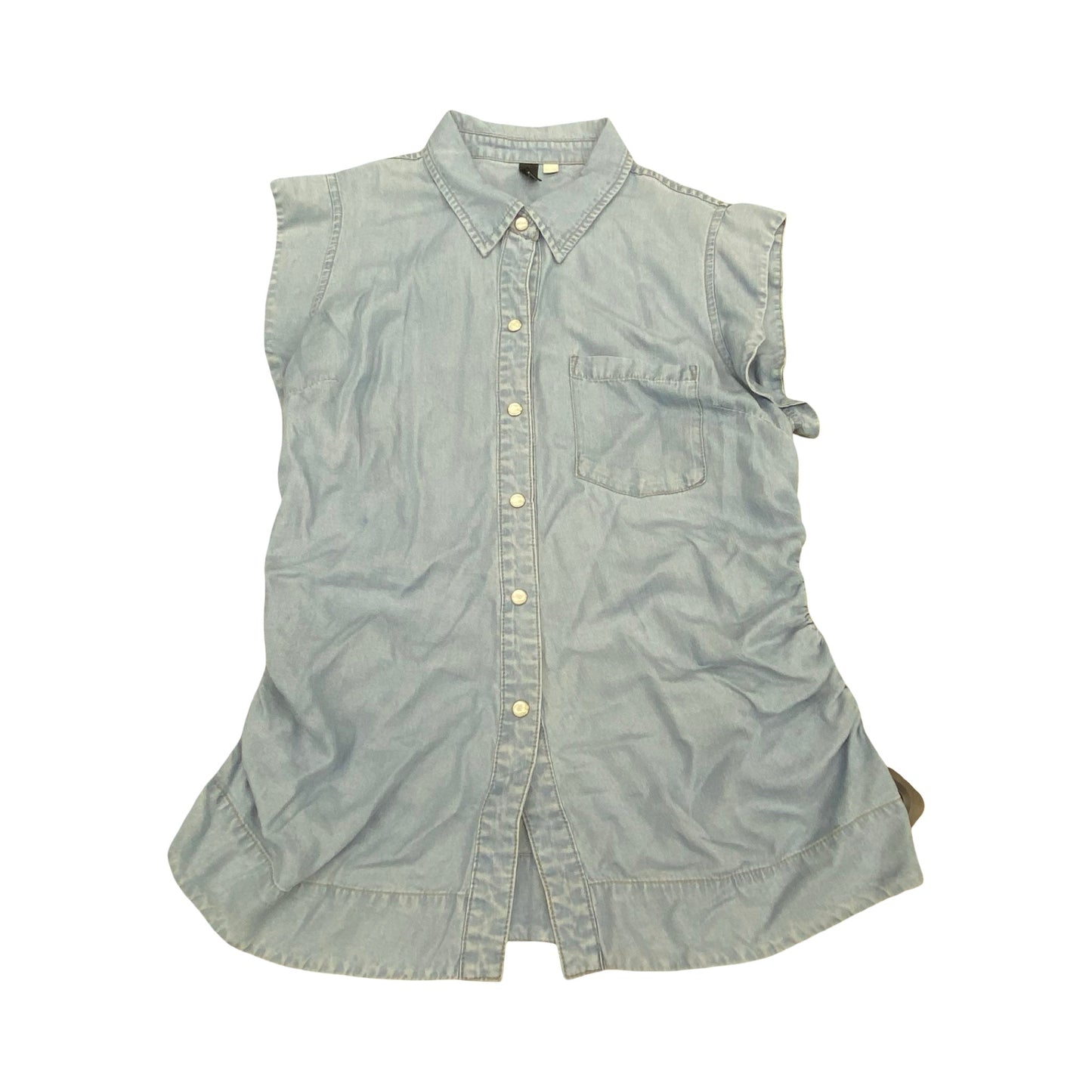 Top Sleeveless By Kut In Blue Denim, Size:S