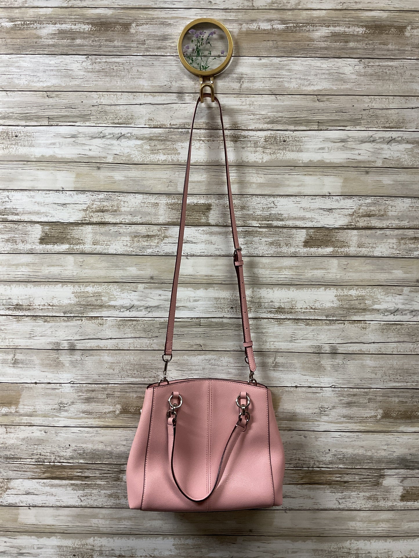 Handbag Designer By Coach In Pink, Size:Medium