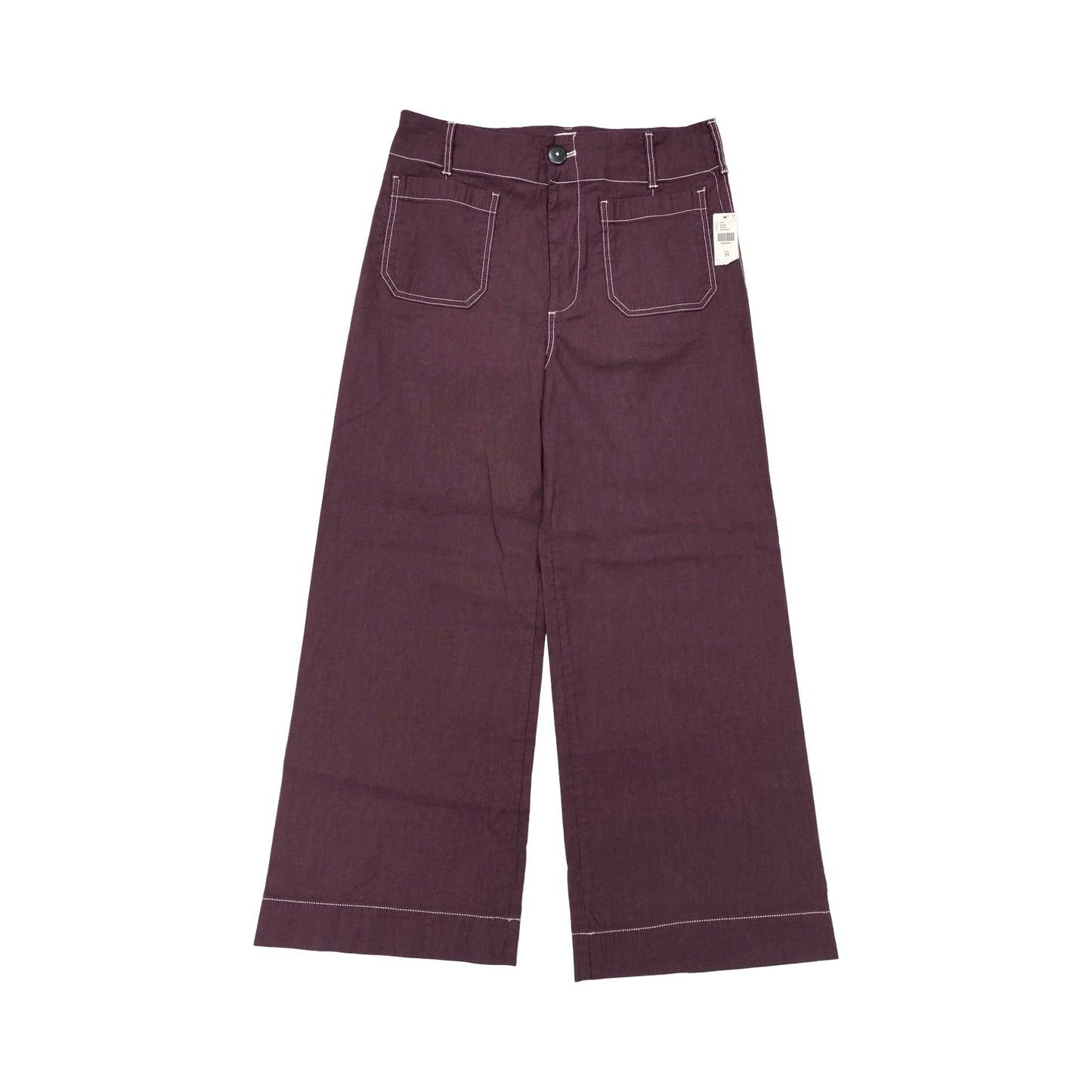 Pants Wide Leg By Maeve In Purple, Size:8