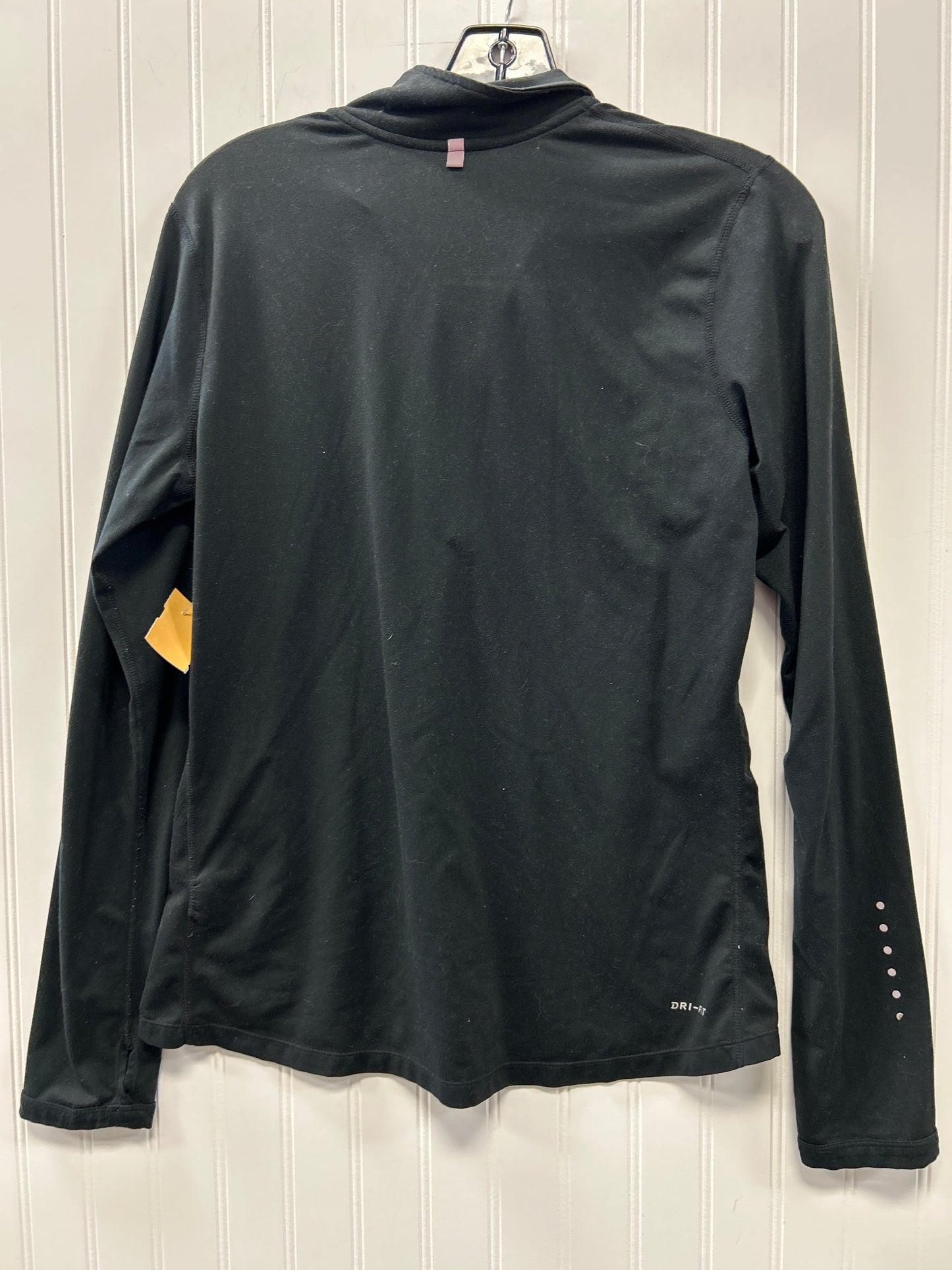 Athletic Top Ls Collar By Nike Apparel In Black, Size:M