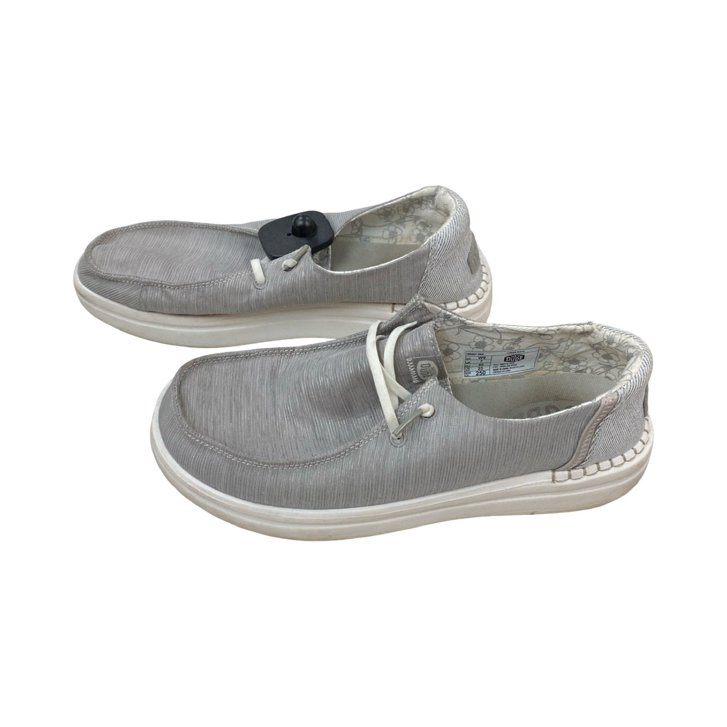Shoes Athletic By Hey Dude In Grey, Size:9