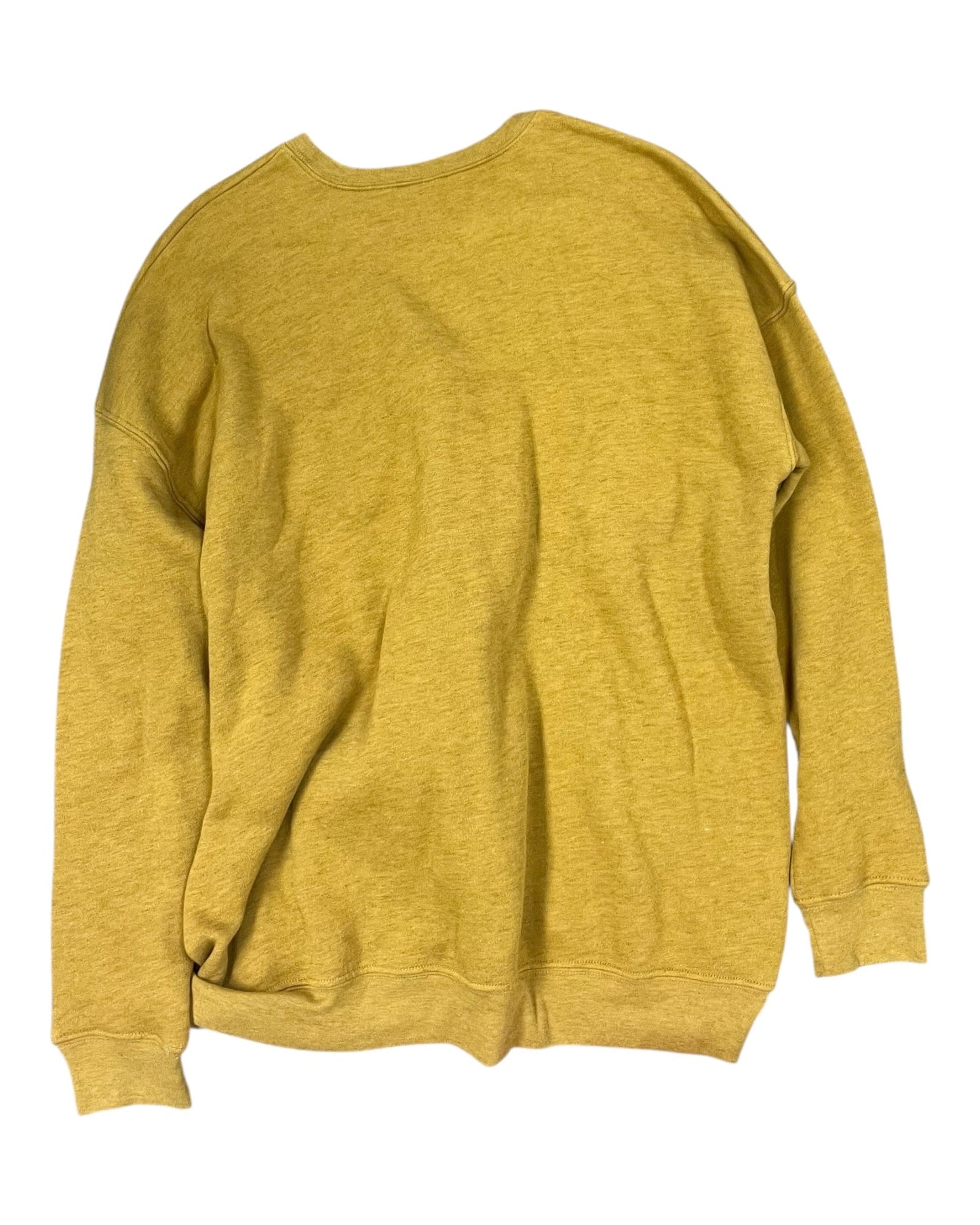 Sweatshirt Crewneck By Clothes Mentor In Gold, Size:Xl