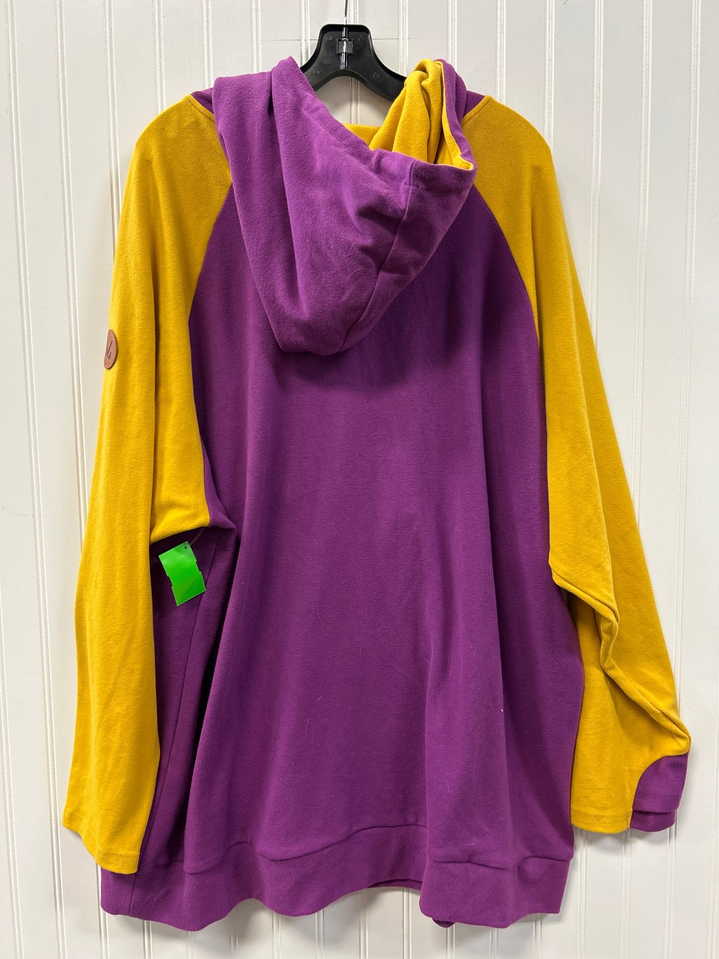 Sweatshirt Hoodie By Clothes Mentor In Purple, Size:3X