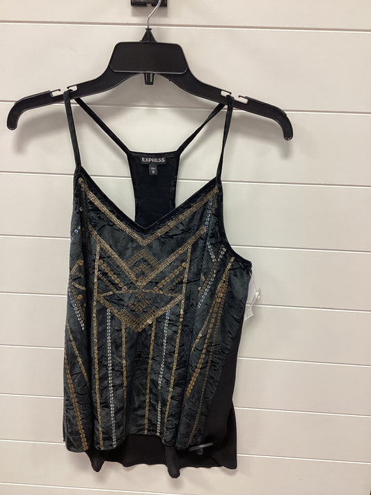 Top Sleeveless By Express In Black, Size:M