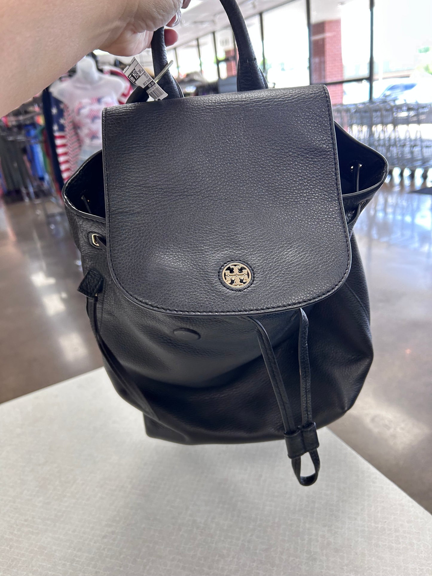 Backpack Designer By Tory Burch In Black, Size:Large
