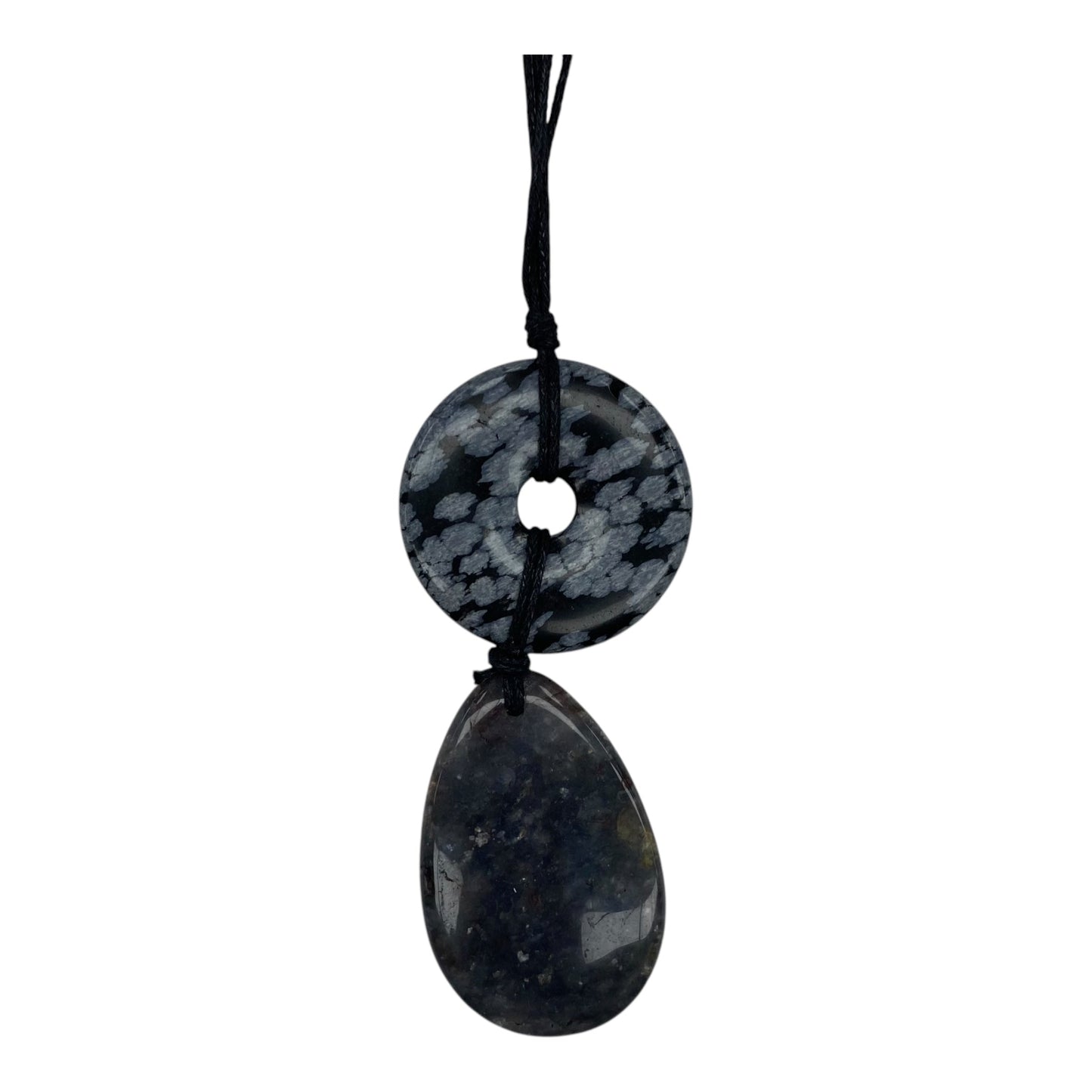 Necklace Charm By Clothes Mentor In Black & Grey