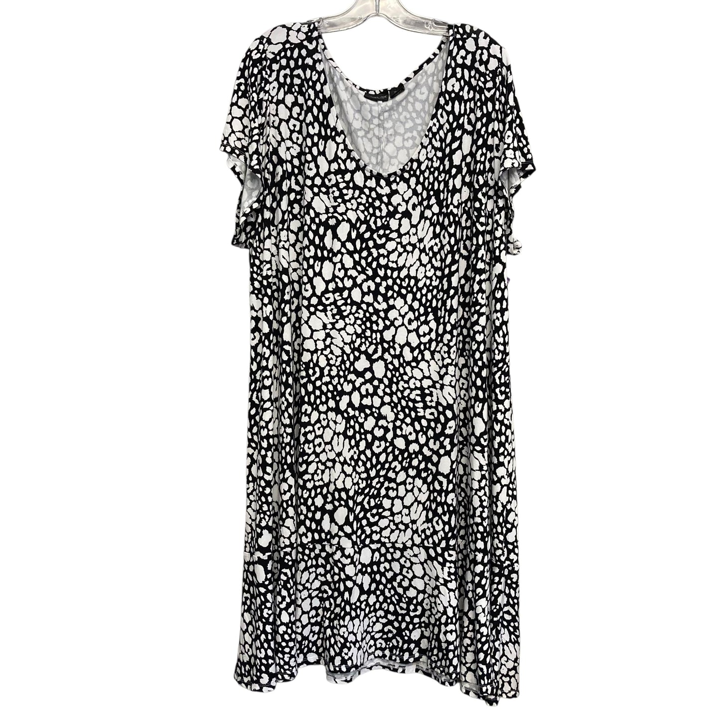 Dress Casual Midi By Rachel Zoe In Black & White, Size:3