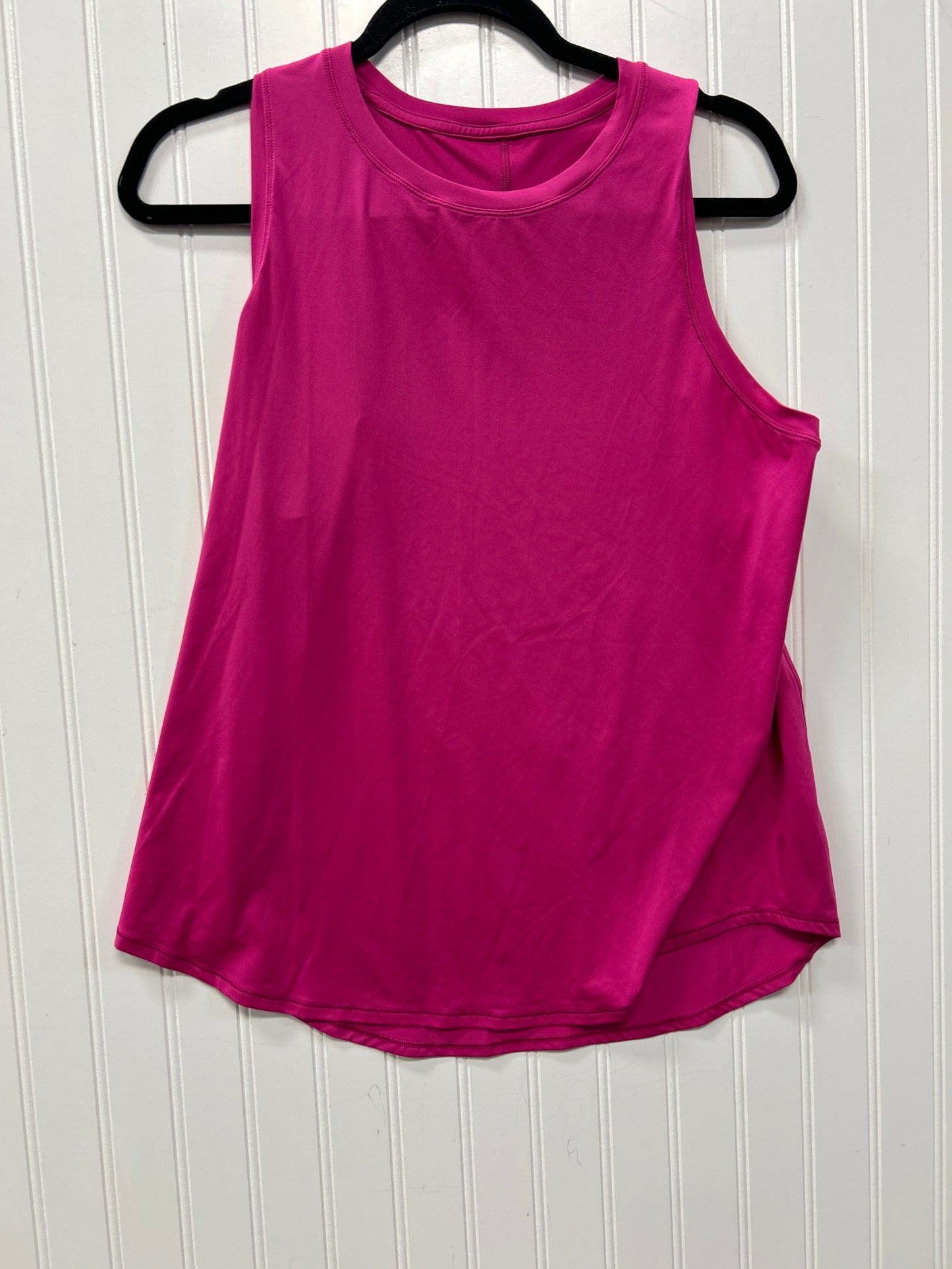 Athletic Tank Top By Lululemon In Pink, Size:M